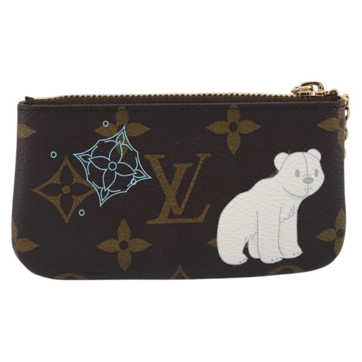 Louis Vuitton Pochette Clés Monogram Vivienne Brown Canvas Wallets Accessory (Pre-Owned)