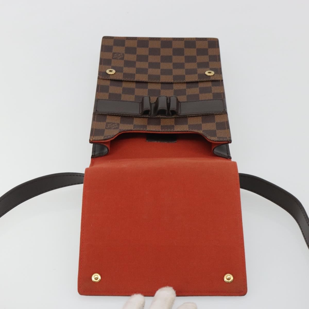 Louis Vuitton Portobello Messenger Damier Ebene Brown Canvas Shoulder Bag Bag (Pre-Owned)