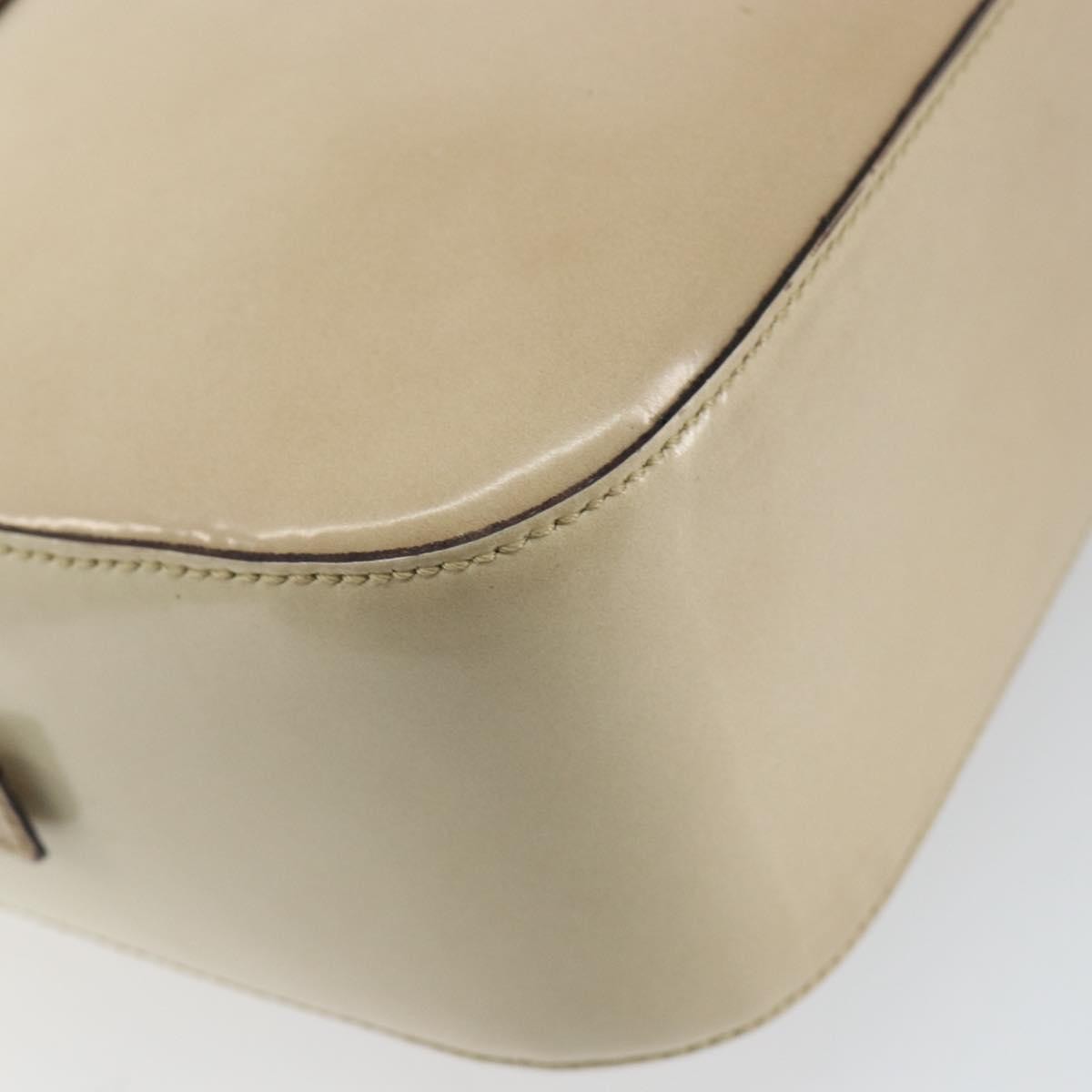 Prada Re-Edition 1995 Patent Leather Beige Patent_Leather Handbag (Pre-Owned)