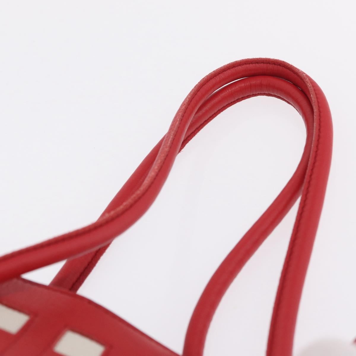 Loewe Flamenco Knot Patchwork Leather Red Leather Handbag (Pre-Owned)