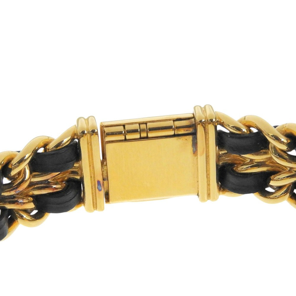 Chanel Premiere Rock Quartz Plated Metal And Leather Watch (Pre-Owned)