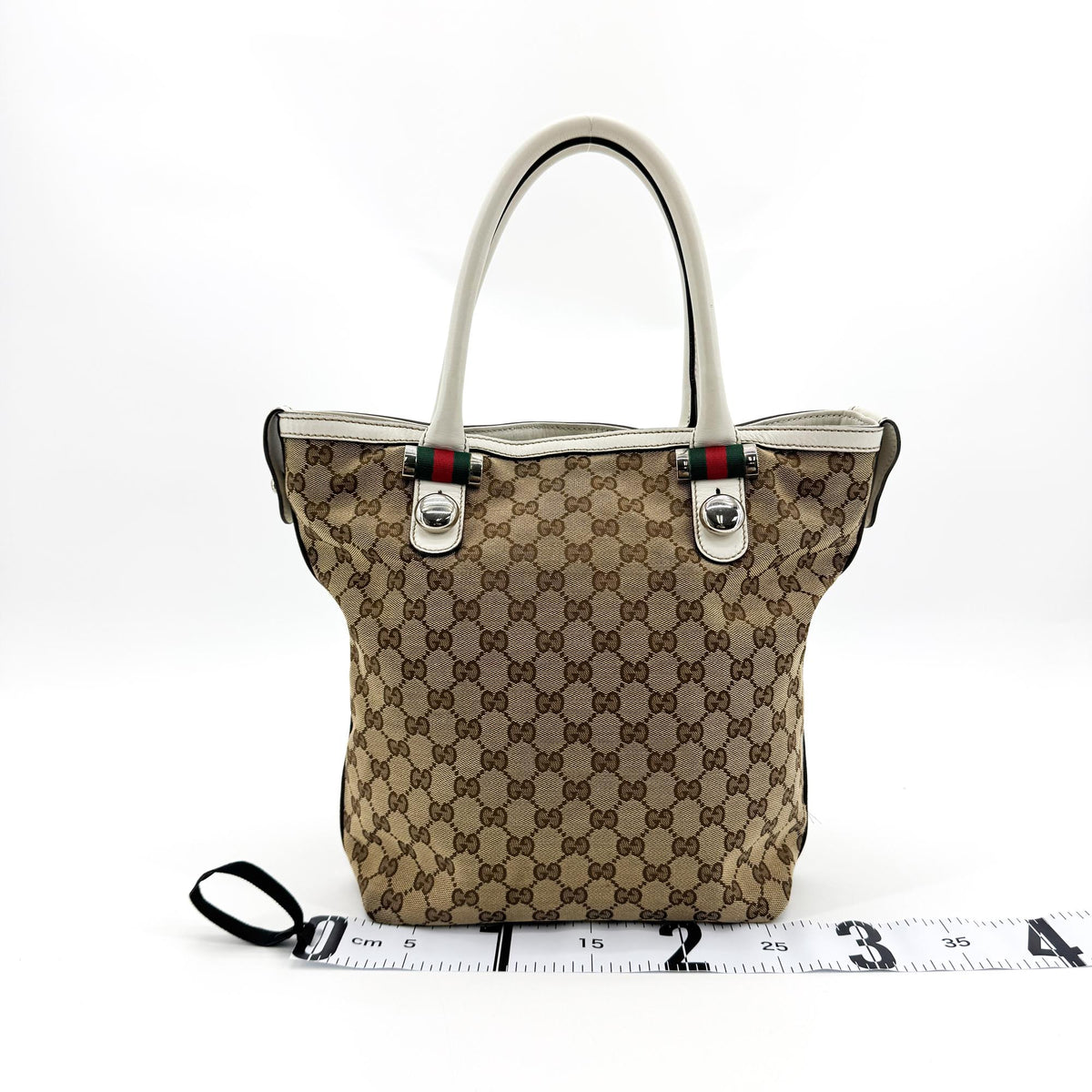 Gucci Match Ball Gg Canvas Brown Canvas Tote Bag Bag (Pre-Owned)