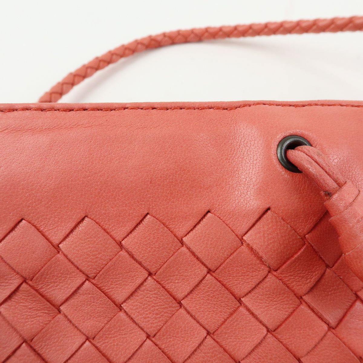 Bottega Veneta Shoulder Intrecciato Nappa Pink Leather Shoulder Bag Bag (Pre-Owned)