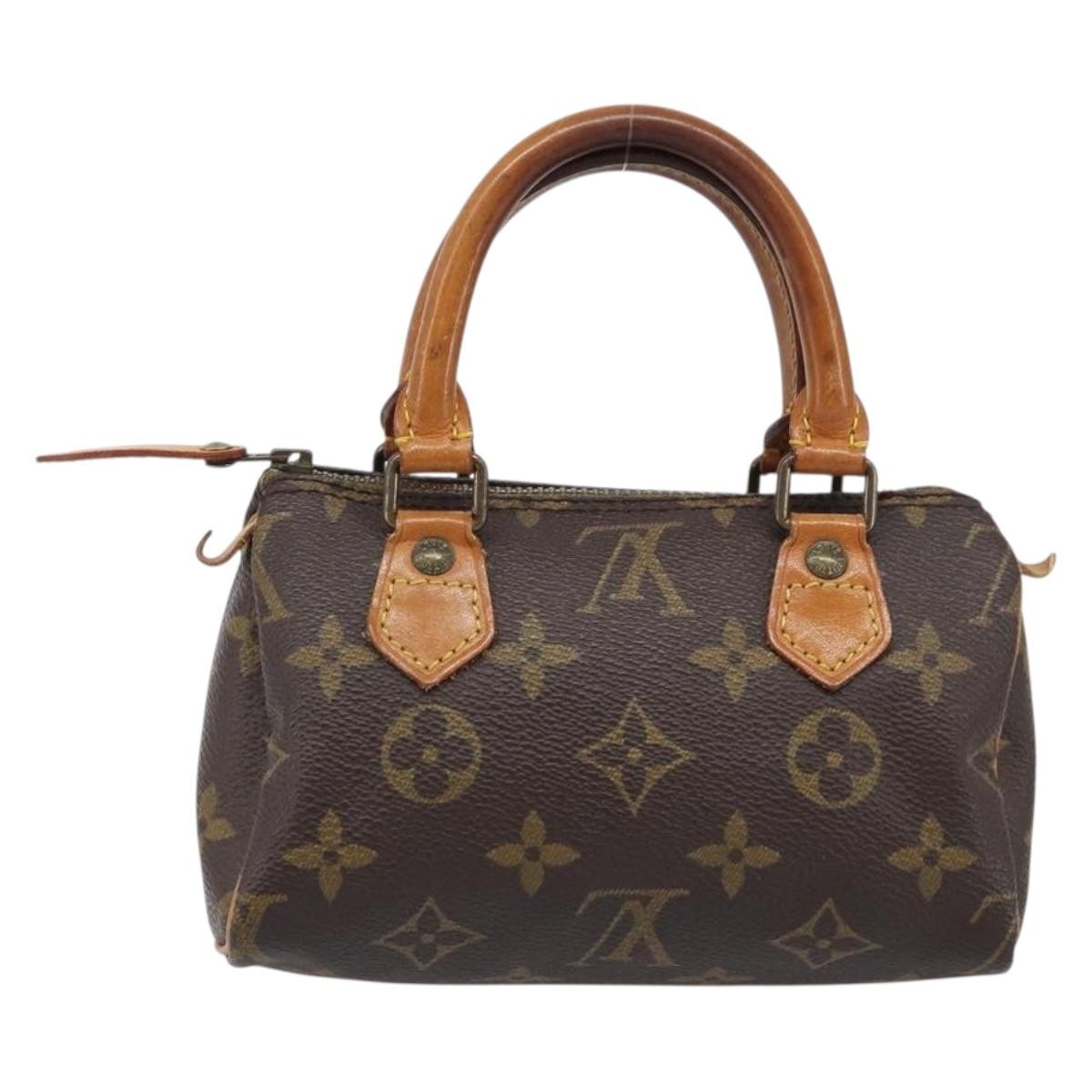Louis Vuitton Speedy Mini Hl Monogram Canvas Brown Canvas Handbag (Pre-Owned)