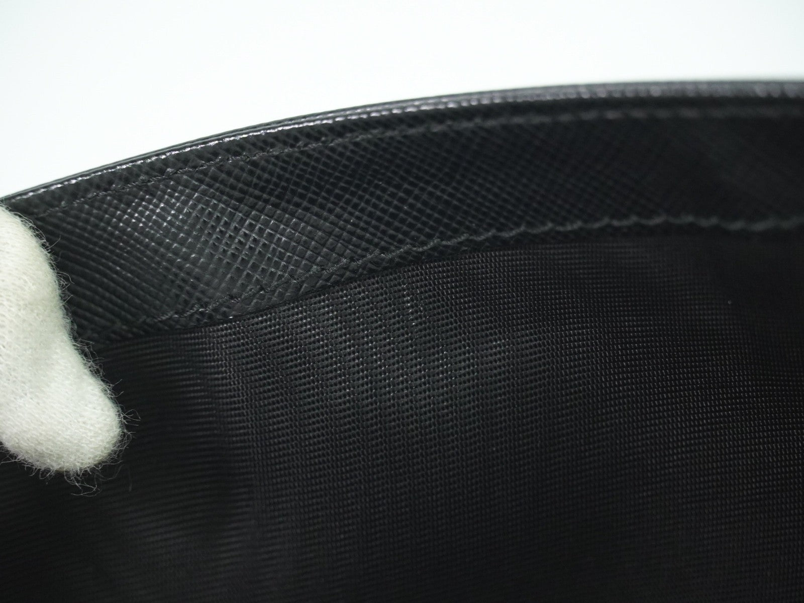 Prada Continental Tessuto Black Nylon Wallets Accessory (Pre-Owned)