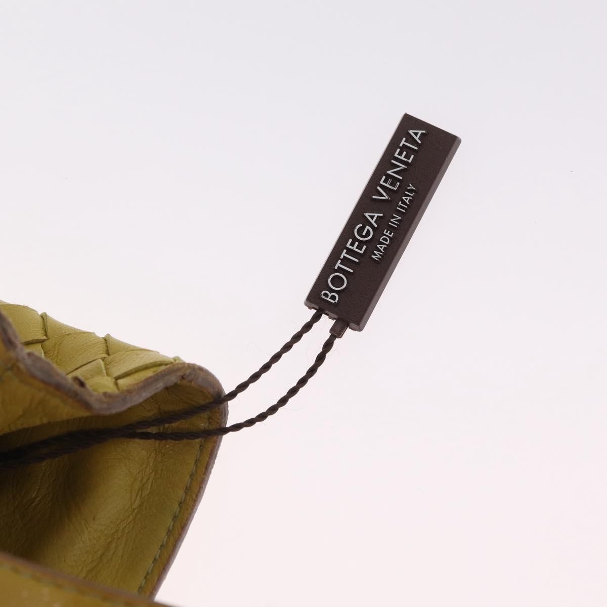 Bottega Veneta Belted Intrecciato Nappa Yellow Leather Tote Bag Bag (Pre-Owned)