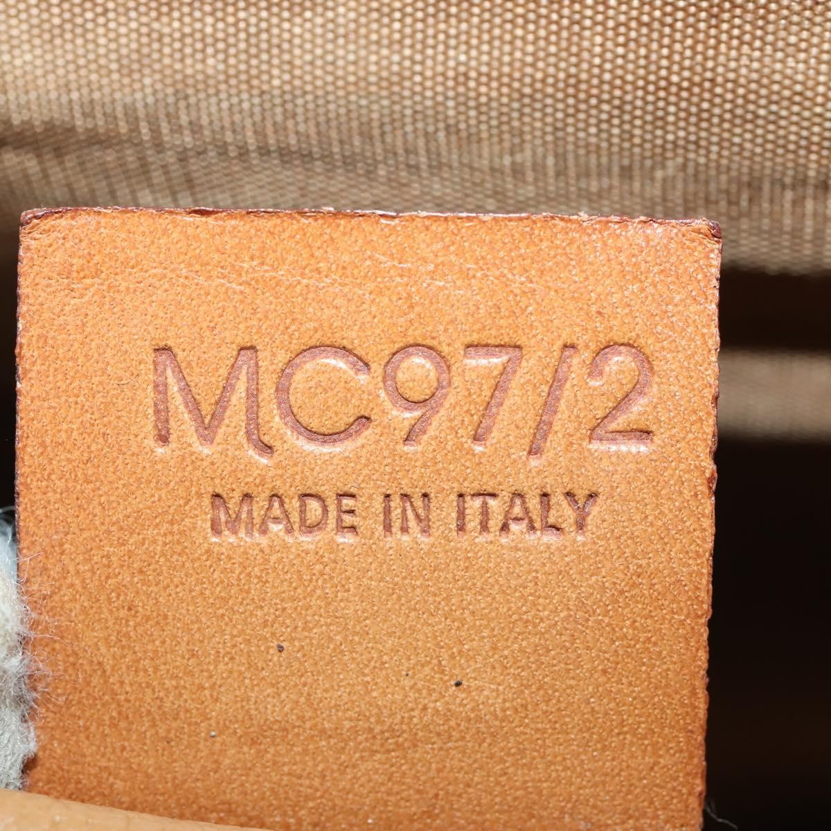 Celine Vintage Macadam Canvas And Leather Brown Canvas Handbag (Pre-Owned)