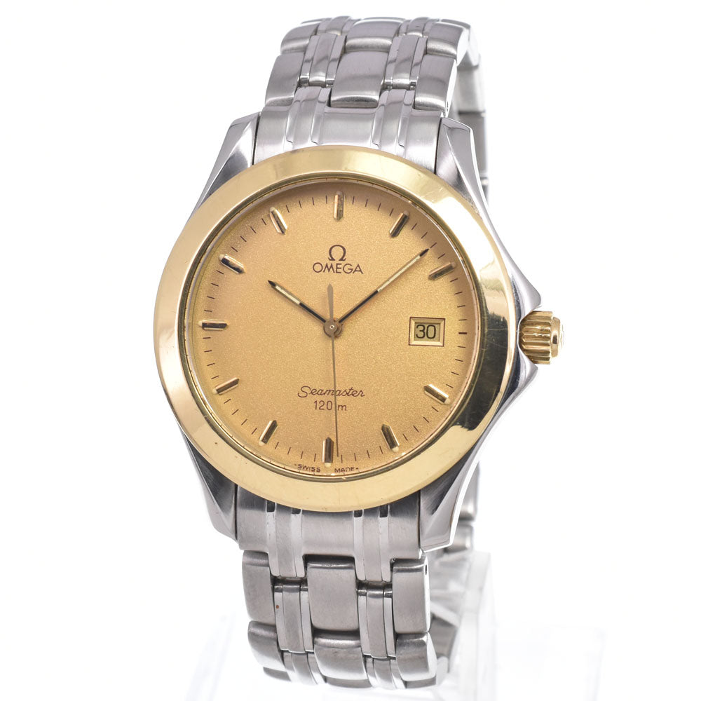 Omega Seamaster 120M Quartz Stainless Steel And 18K Yellow Gold Watch (Pre-Owned)