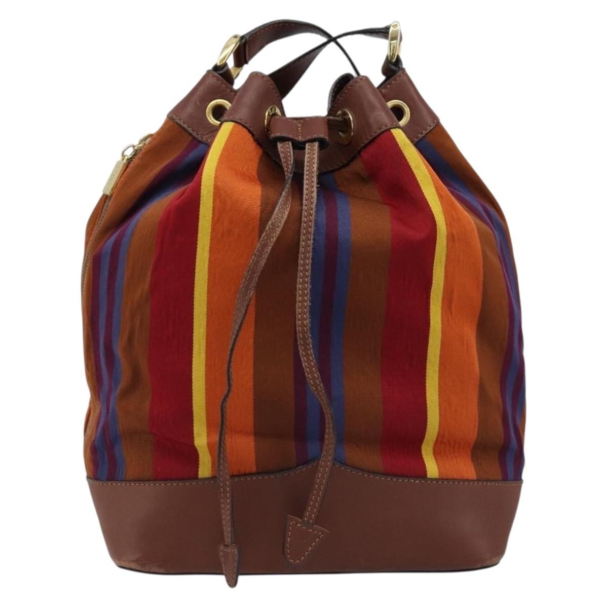 Celine Vintage Canvas Multicolour Canvas Shoulder Bag Bag (Pre-Owned)