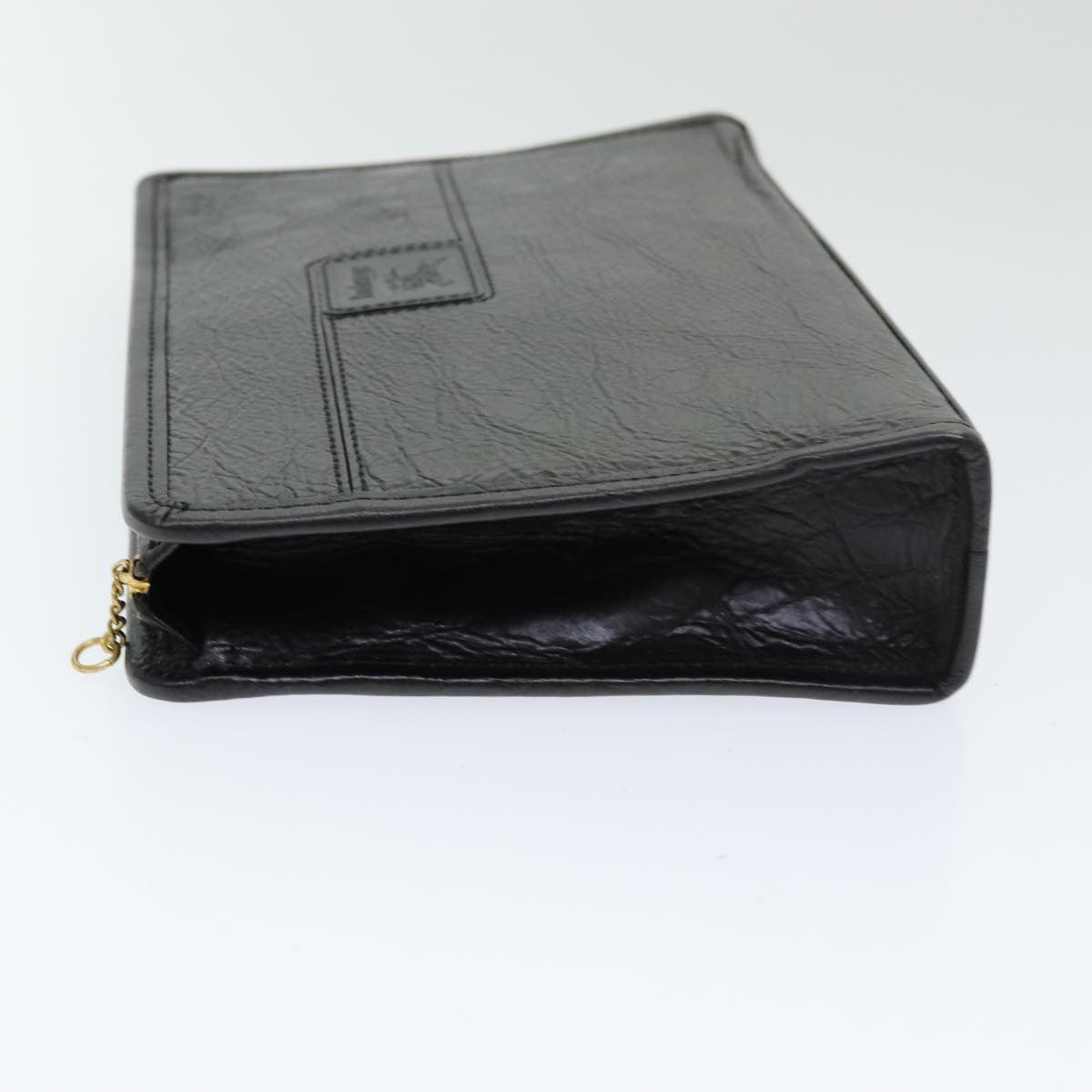 Burberry Vintage Leather Black Leather Clutche & Pouche Bag (Pre-Owned)