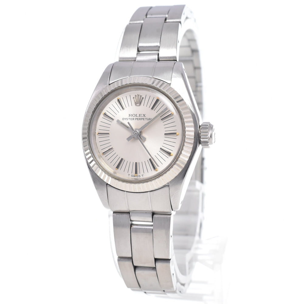 Rolex Oyster Perpetual Automatic Stainless Steel And White Gold Watch (Pre-Owned)