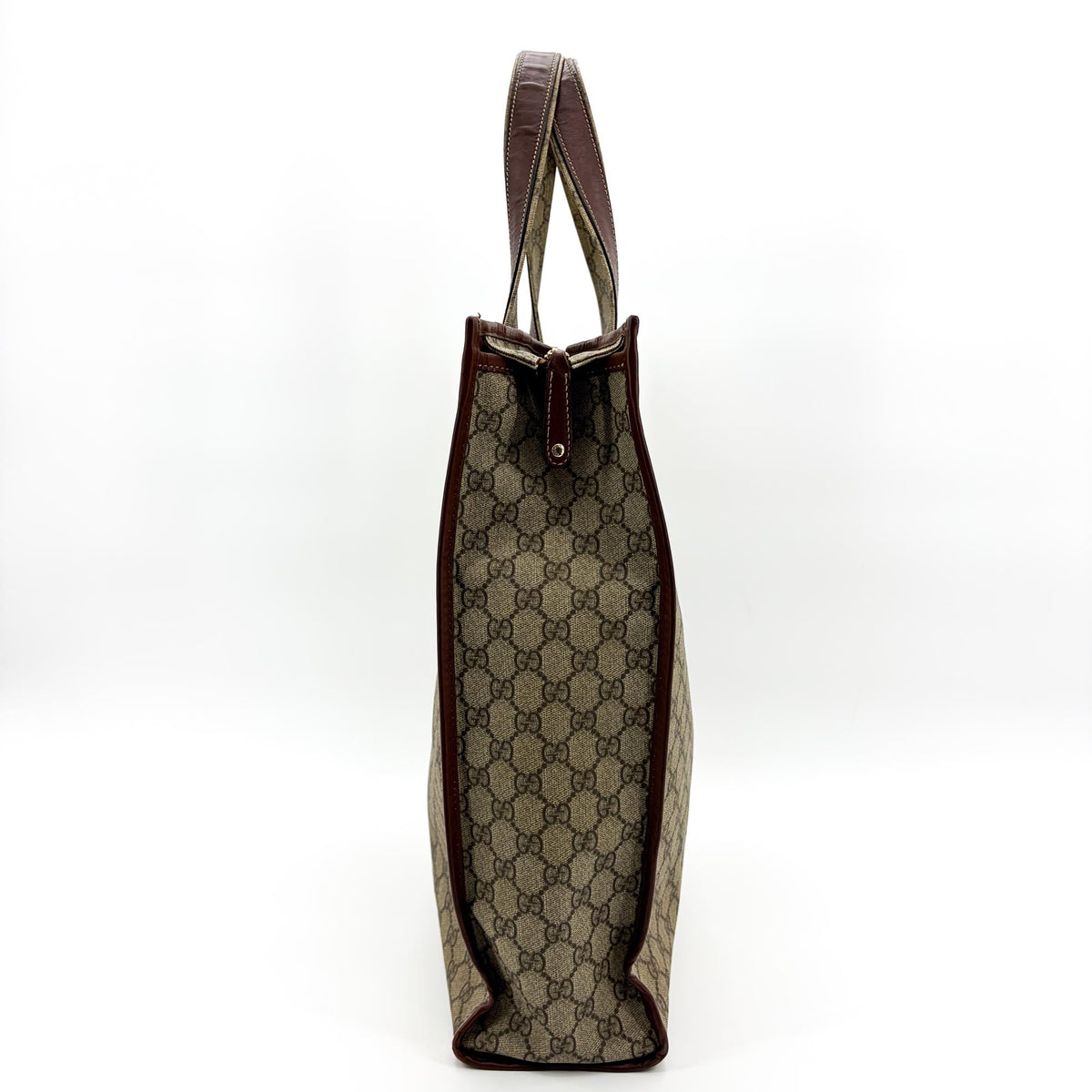 Gucci Ophidia Shopping Gg Coated Canvas Brown Canvas Tote Bag Bag (Pre-Owned)