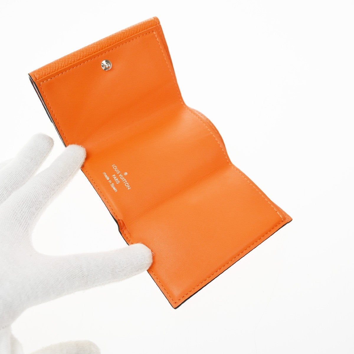 Louis Vuitton Discovery Monogram Taigarama Orange Leather Wallets Accessory (Pre-Owned)