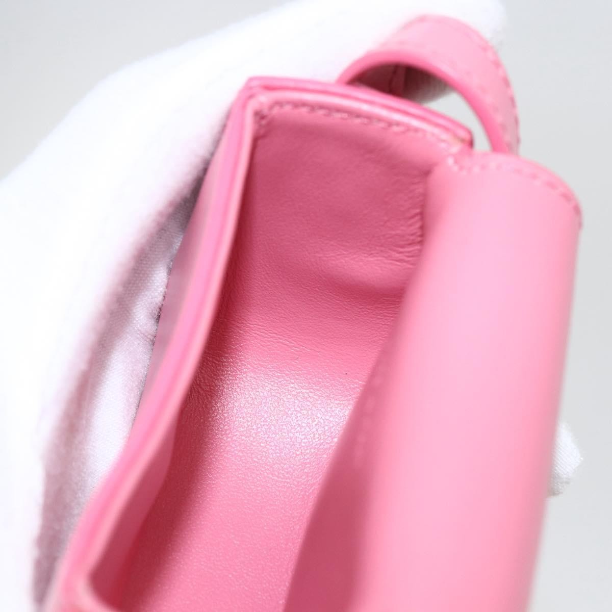 Celine Triomphe Shoulder Smooth Calfskin Pink Leather Shoulder Bag Bag (Pre-Owned)