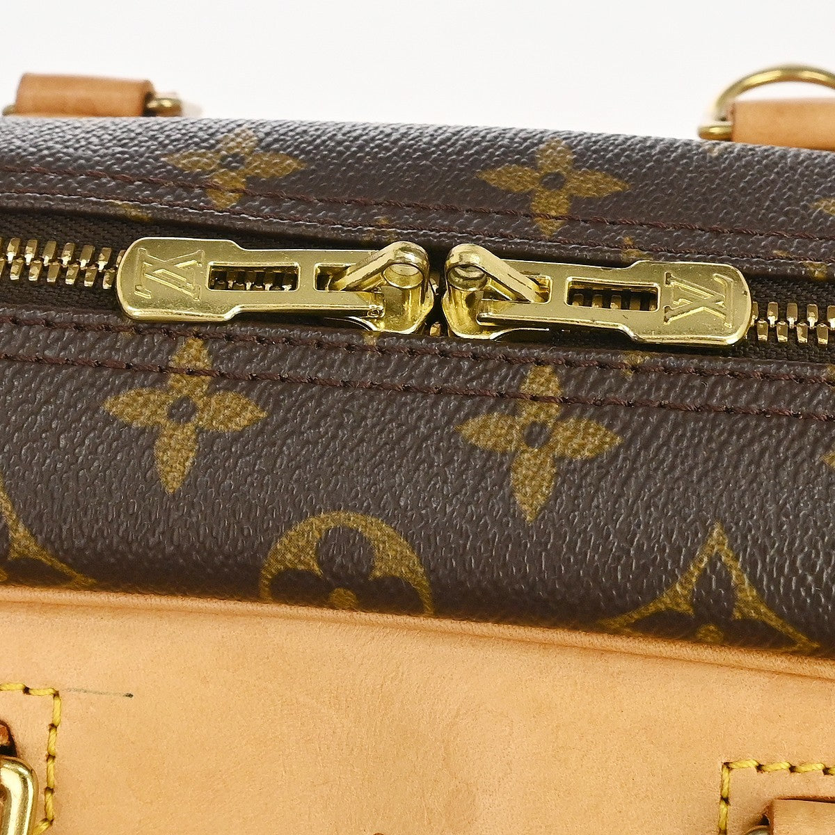Louis Vuitton Deauville Monogram Canvas Brown Canvas Handbag (Pre-Owned)