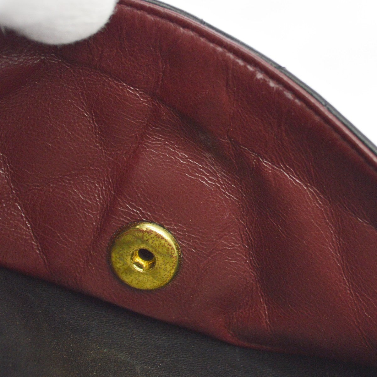 Chanel Vintage Classic Double Flap Quilted Lambskin Black Leather Shoulder Bag Bag (Pre-Owned)