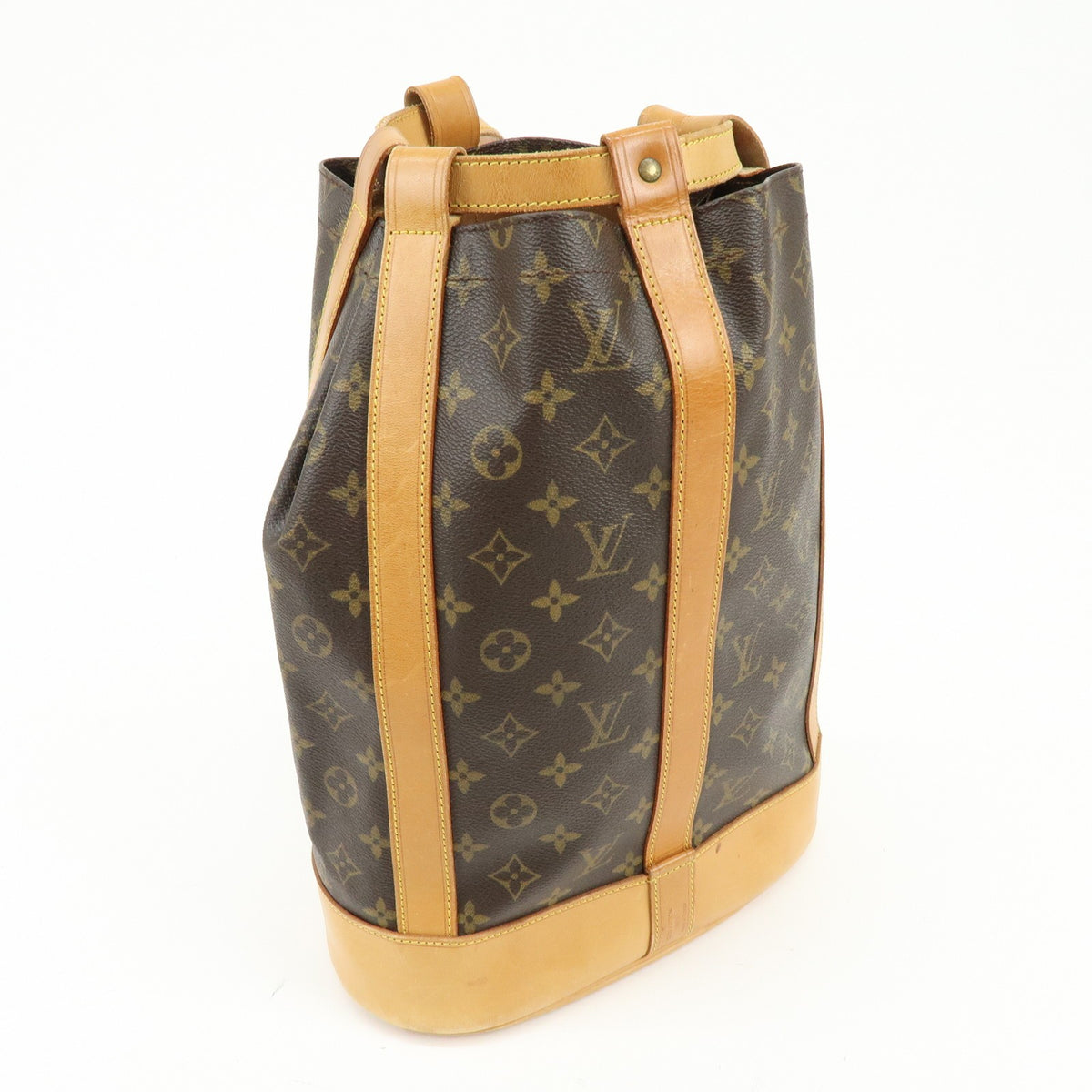 Louis Vuitton Randonnee Monogram Canvas Brown Canvas Backpack Bag (Pre-Owned)