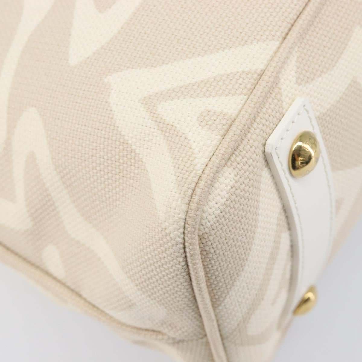 Louis Vuitton Tahitienne Cabas Canvas Beige Canvas Tote Bag Bag (Pre-Owned)