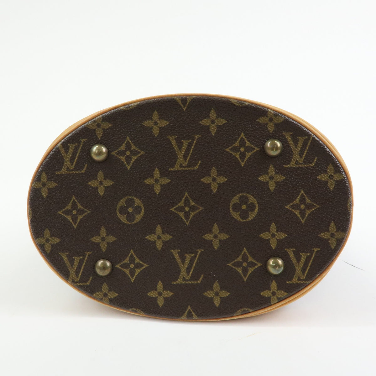 Louis Vuitton Petit Bucket Monogram Canvas Brown Canvas Handbag (Pre-Owned)