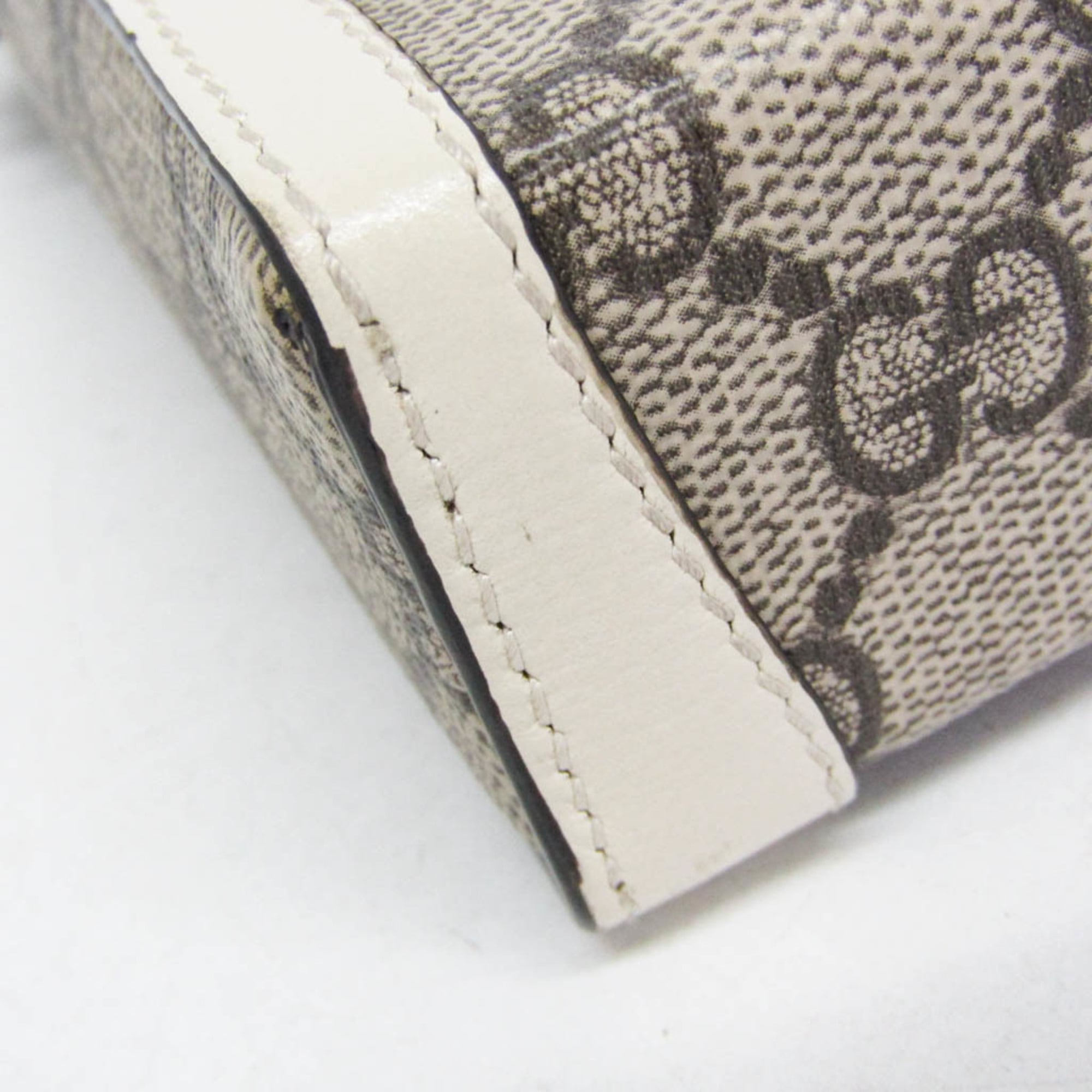 Gucci Horsebit 1955 Gg Coated Canvas With Leather Beige Canvas Crossbody Bag Bag (Pre-Owned)