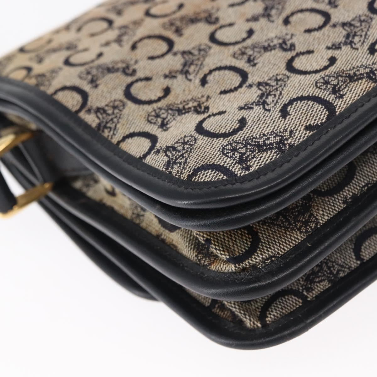 Celine C Sulky Canvas Navy Canvas Shoulder Bag Bag (Pre-Owned)