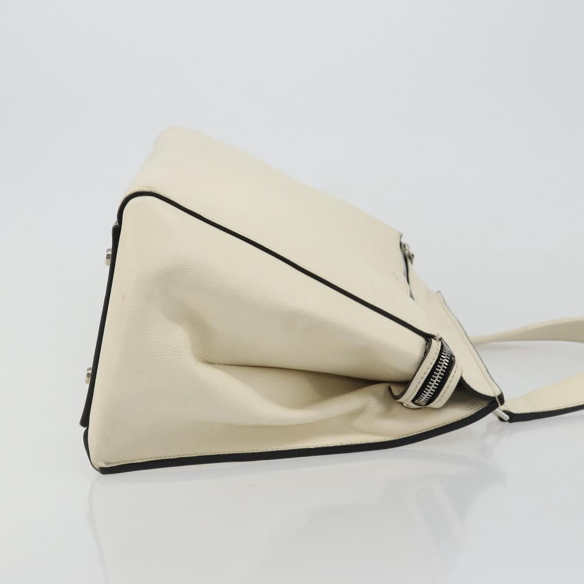 Celine Edge Leather White Leather Handbag (Pre-Owned)