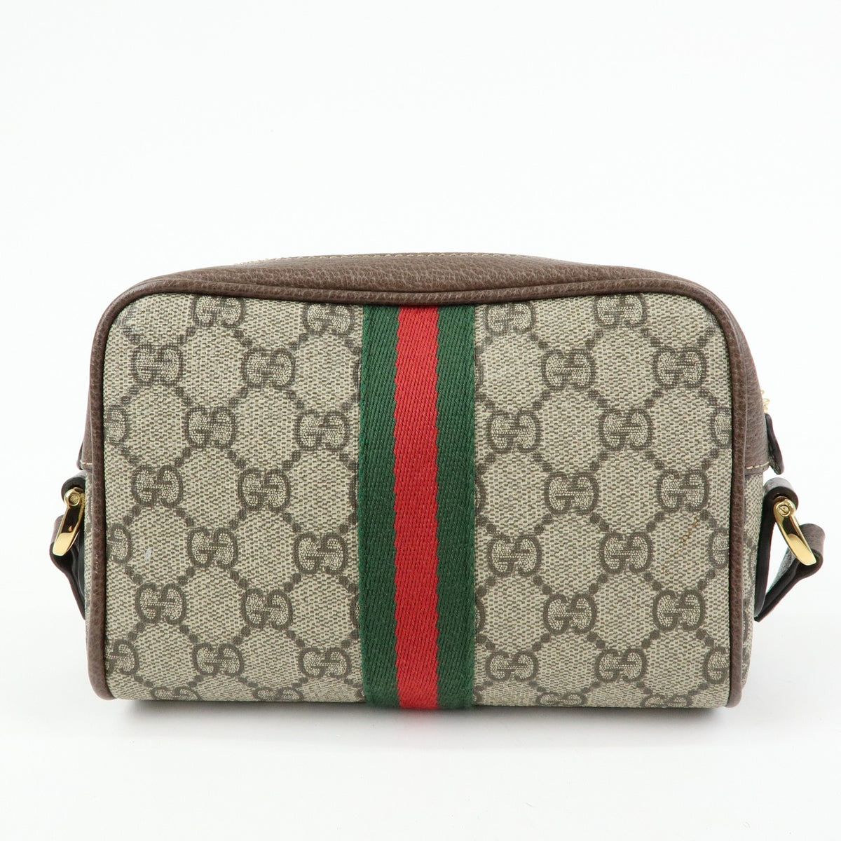 Gucci Ophidia Gg Coated Canvas Beige Canvas Shoulder Bag Bag (Pre-Owned)