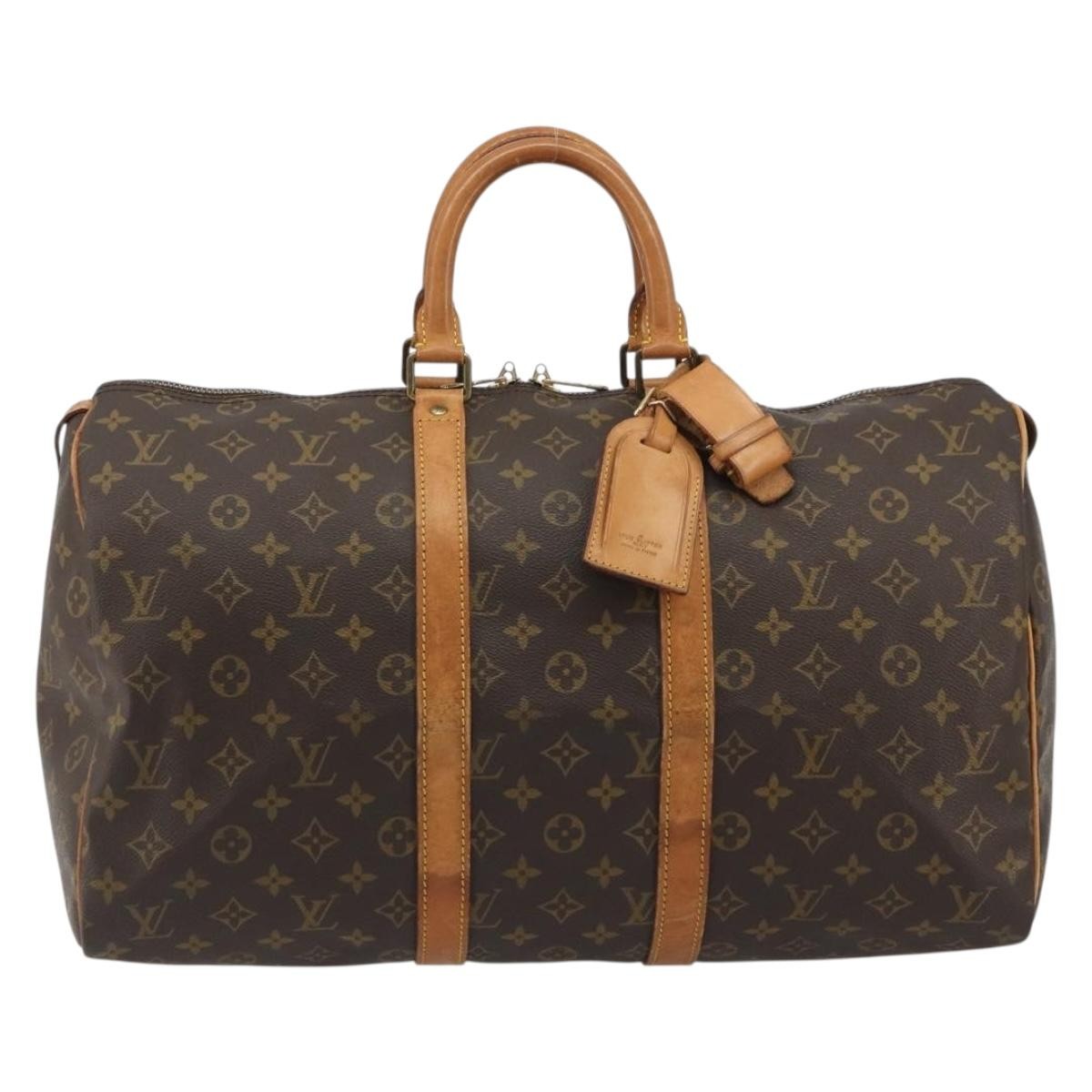 Louis Vuitton Keepall Monogram Canvas Brown Canvas Travel Bag Bag (Pre-Owned)