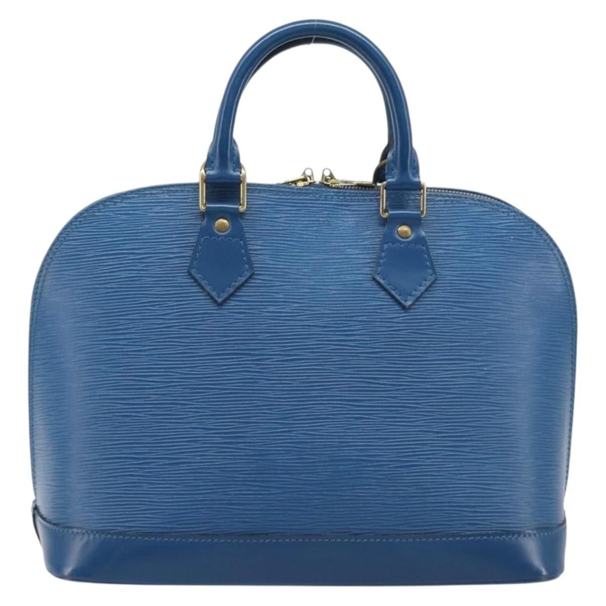 Louis Vuitton Alma Epi Leather Blue Leather Handbag (Pre-Owned)