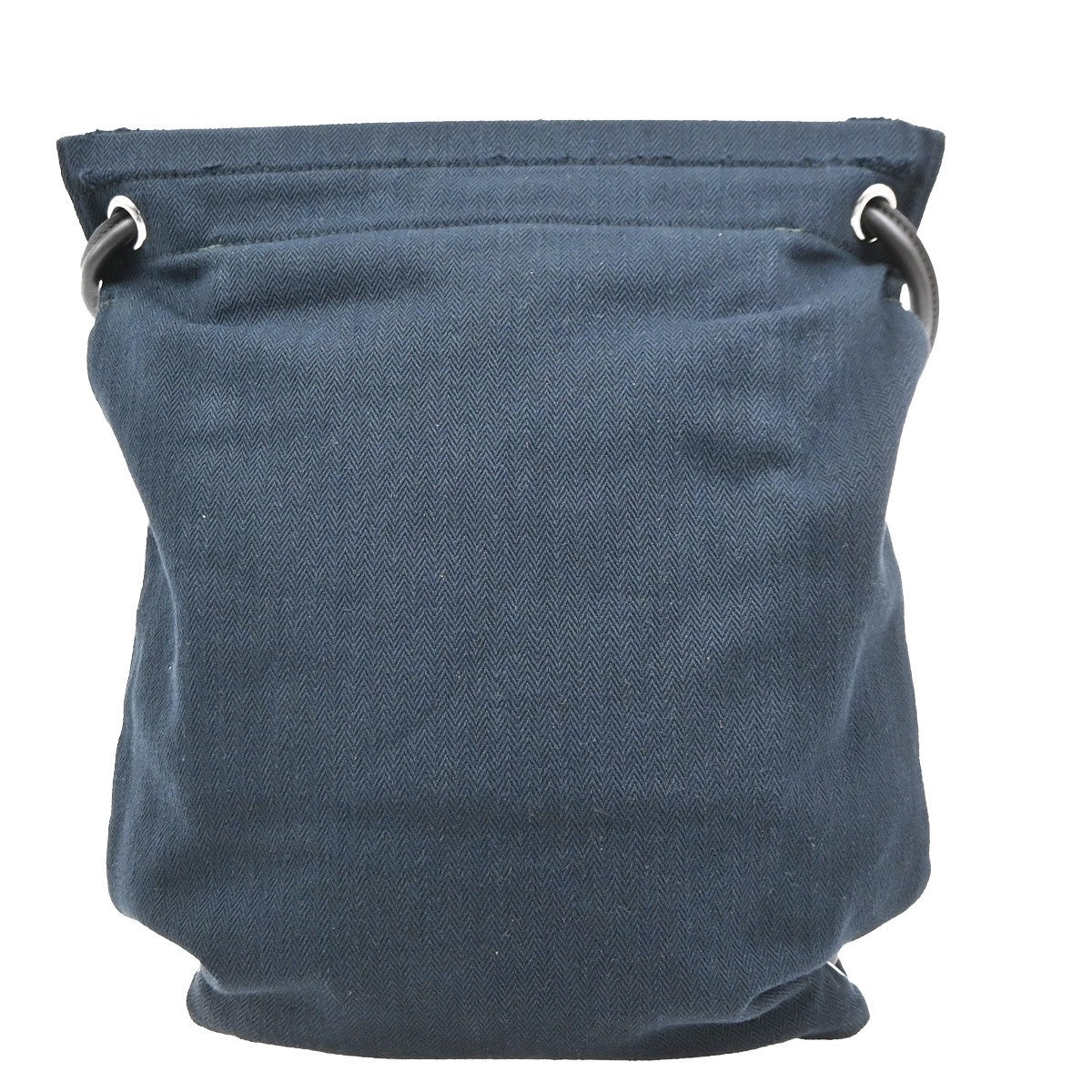 Hermes Maline Toile Blue Canvas Backpack Bag (Pre-Owned)
