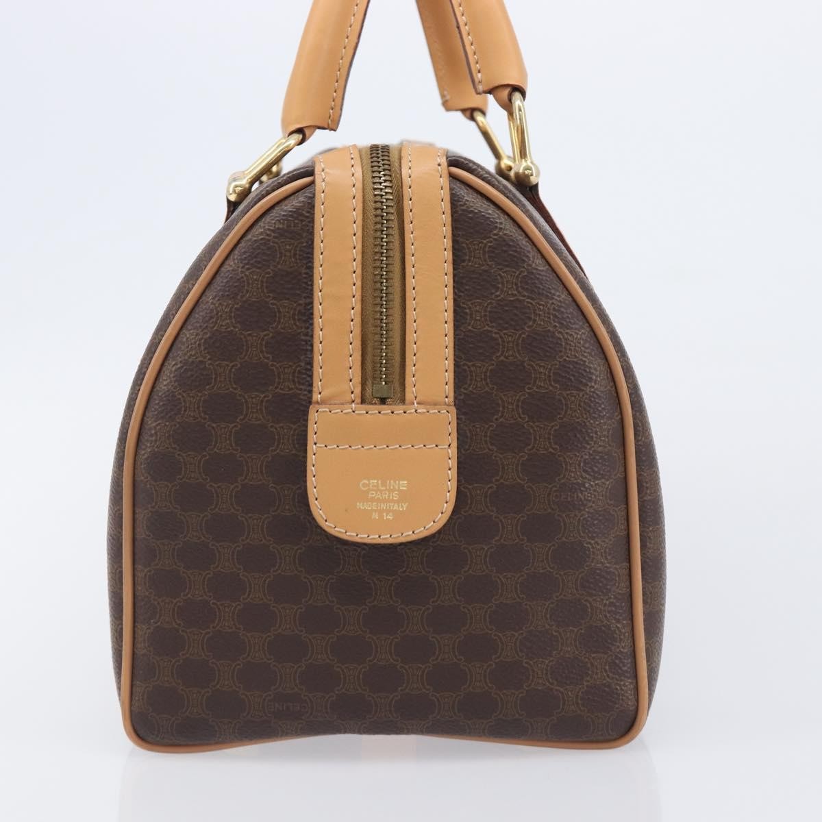 Celine Handbag Canvas Brown Canvas Handbag (Pre-Owned)