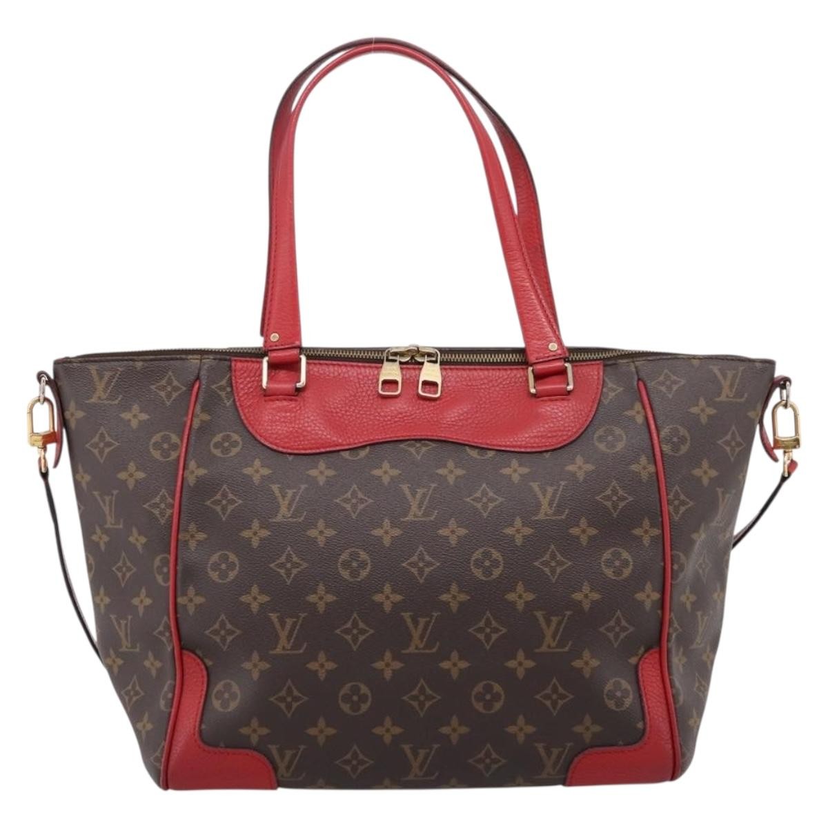 Louis Vuitton Estrela Nm Monogram Canvas With Leather Brown Canvas Handbag (Pre-Owned)