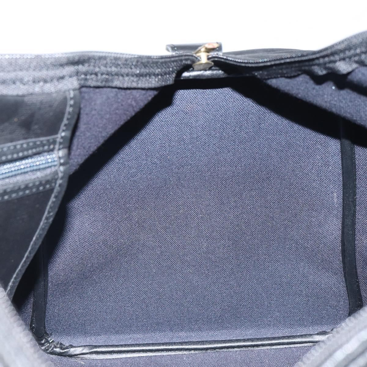 Christian Dior Vintage Trotter Boston Canvas Black Canvas Travel Bag Bag (Pre-Owned)