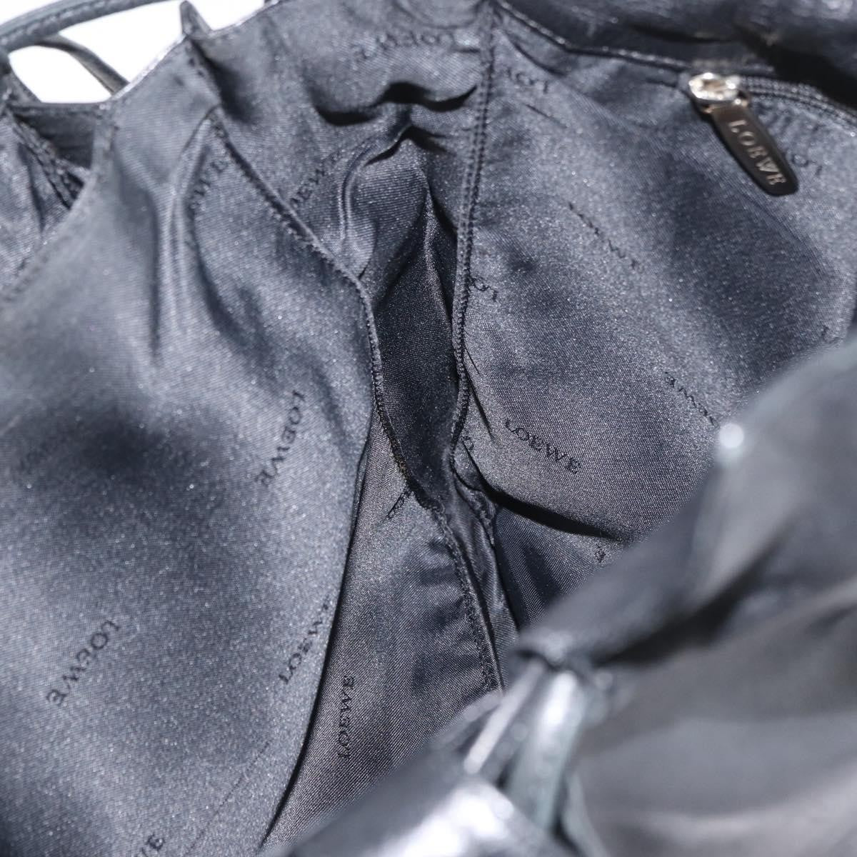 Loewe Flamenco Leather Black Leather Shoulder Bag Bag (Pre-Owned)