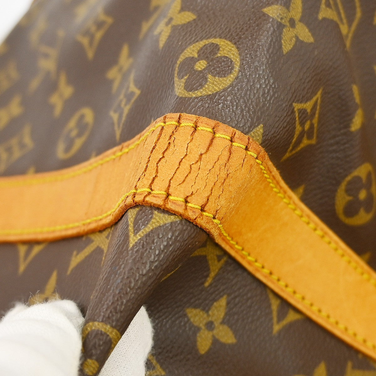 Louis Vuitton Keepall Bandouliere Monogram Canvas Brown Canvas Travel Bag Bag (Pre-Owned)