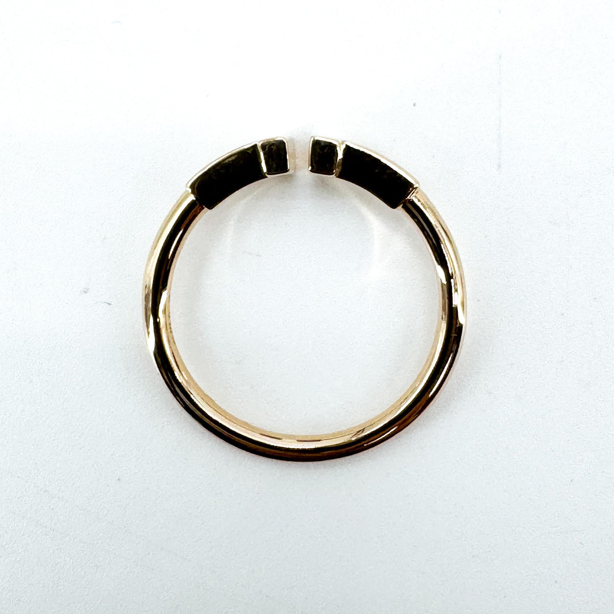 Tiffany & Co. T Wire 18K Rose Gold Gold Rose_Gold Ring Jewelry (Pre-Owned)