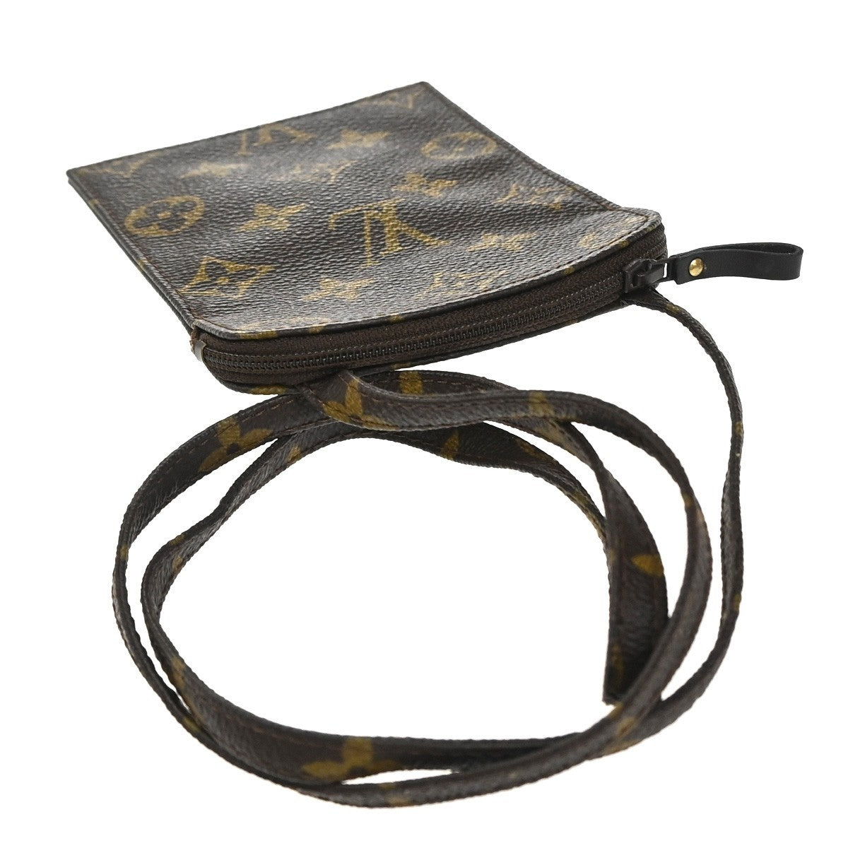 Louis Vuitton Pochette Secret Monogram Canvas Brown Canvas Clutche & Pouche Bag (Pre-Owned)