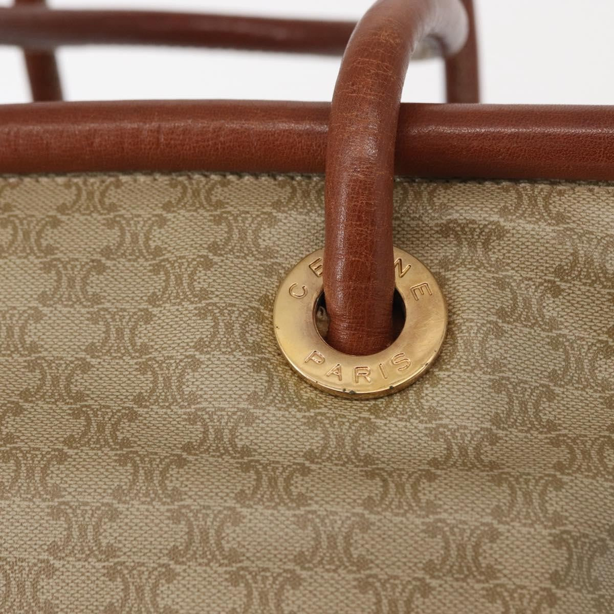 Celine Vintage Macadam Canvas Beige Canvas Backpack Bag (Pre-Owned)