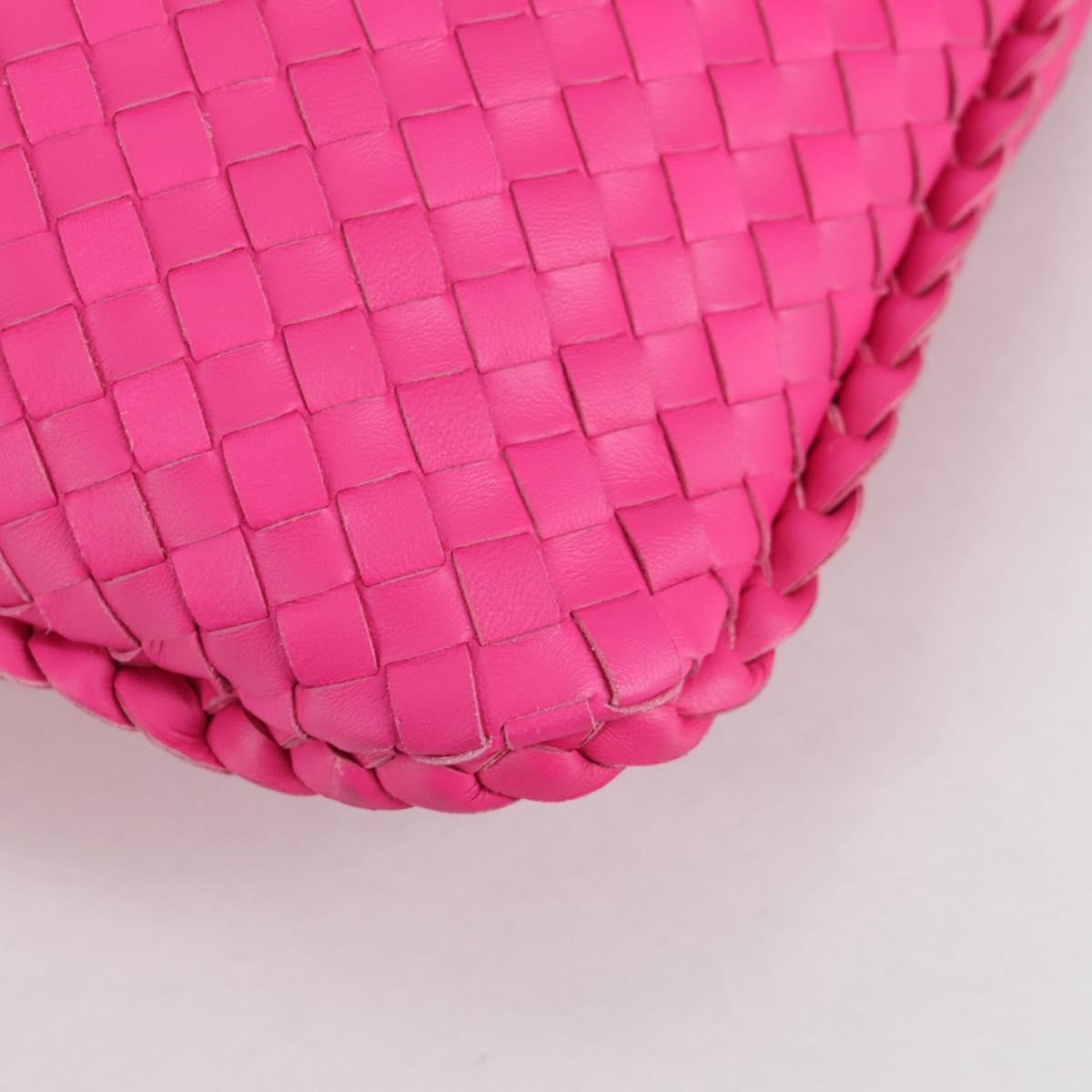 Bottega Veneta Veneta Hobo Intrecciato Nappa Pink Leather Bag (Pre-Owned)