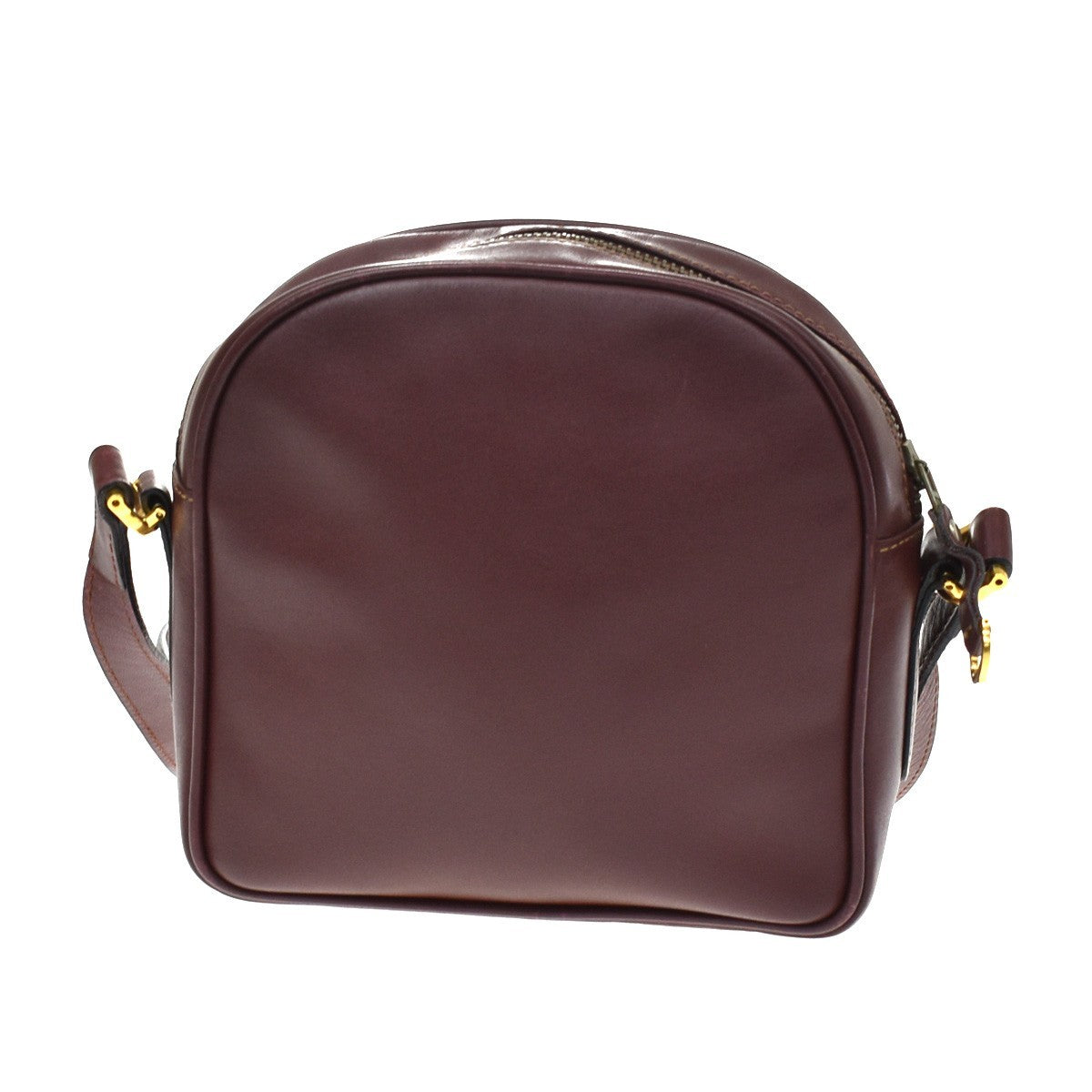 Cartier Must De Cartier Leather Red Leather Shoulder Bag Bag (Pre-Owned)