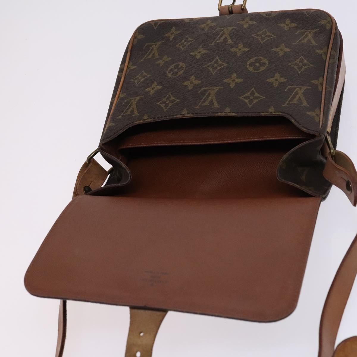Louis Vuitton Cartouchiere Monogram Canvas Brown Canvas Shoulder Bag Bag (Pre-Owned)