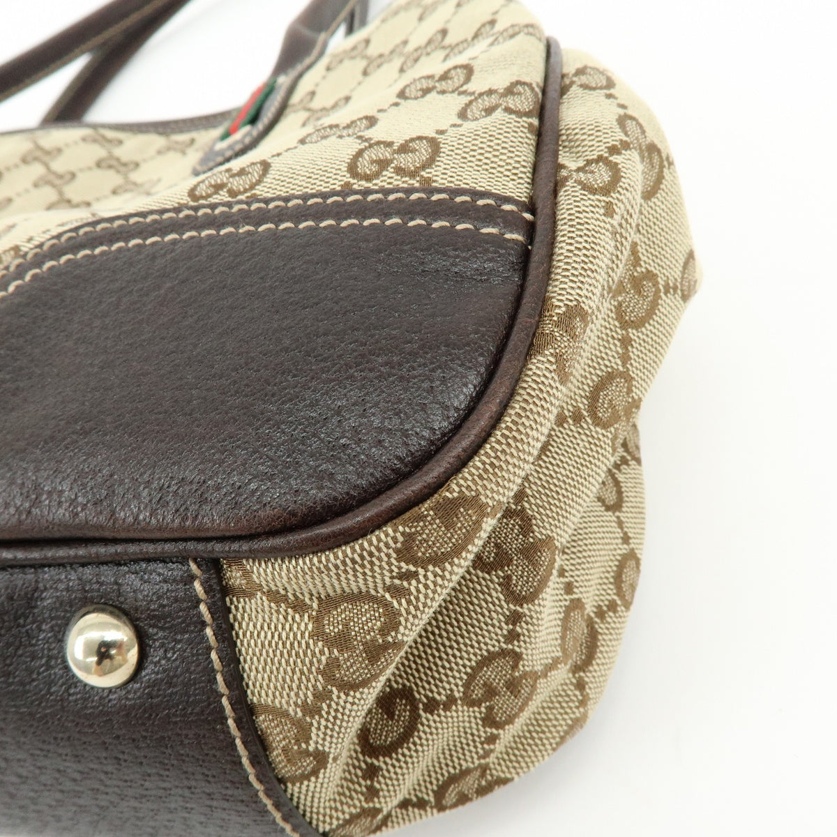 Gucci Princy Gg Canvas Beige Canvas Tote Bag Bag (Pre-Owned)