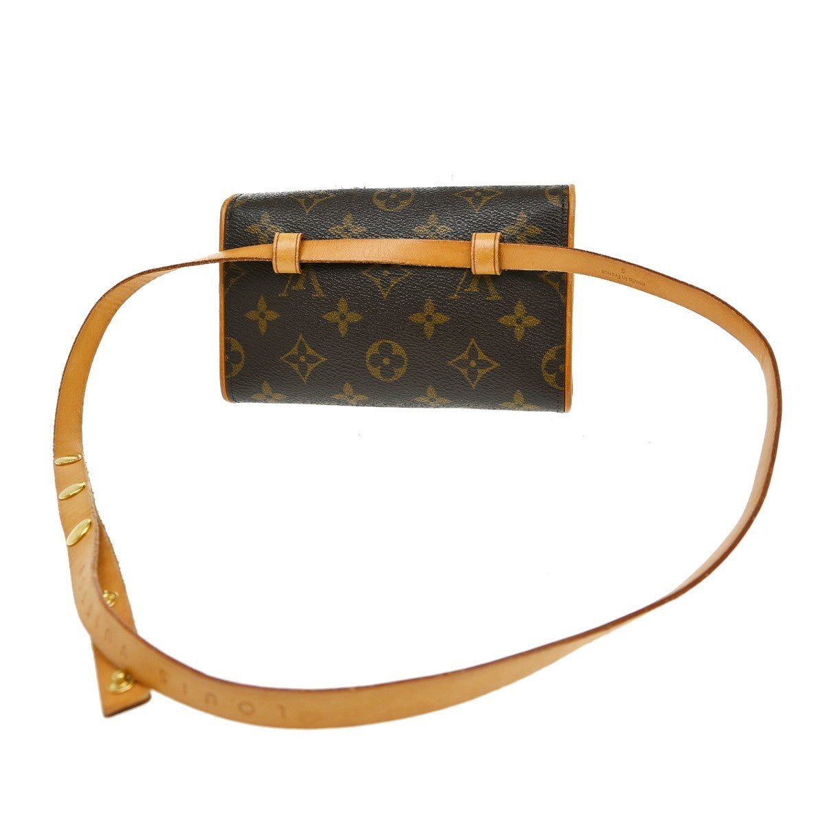 Louis Vuitton Florentine Canvas Brown Canvas Clutche & Pouche Bag (Pre-Owned)