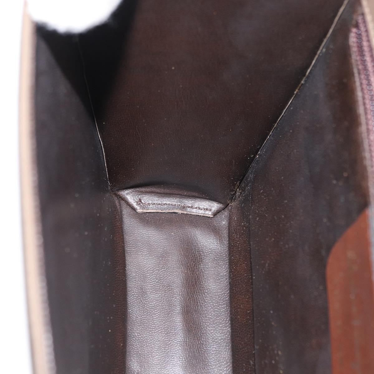 Salvatore Ferragamo Vara Leather Brown Leather Shoulder Bag Bag (Pre-Owned)