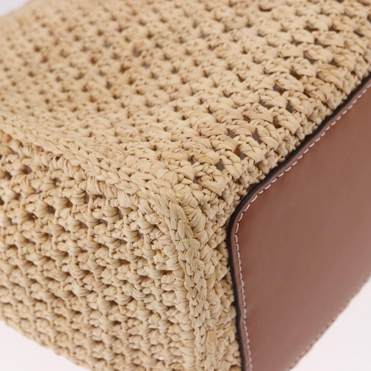 Louis Vuitton Onthego Tote By The Pool Crochet Raffia Beige Wicker Tote Bag Bag (Pre-Owned)