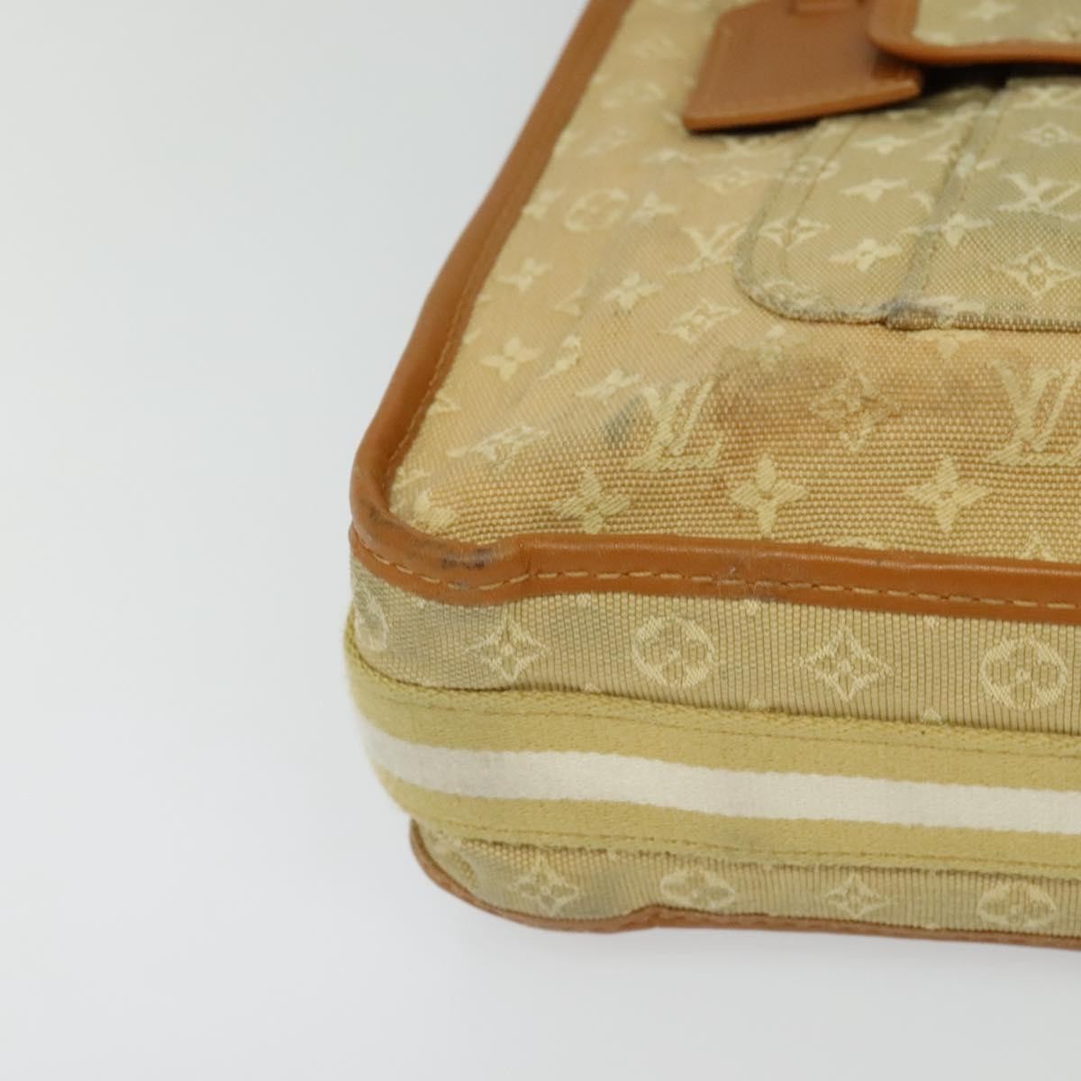 Louis Vuitton Mary Kate Messenger Mini Lin Beige Canvas Handbag (Pre-Owned)