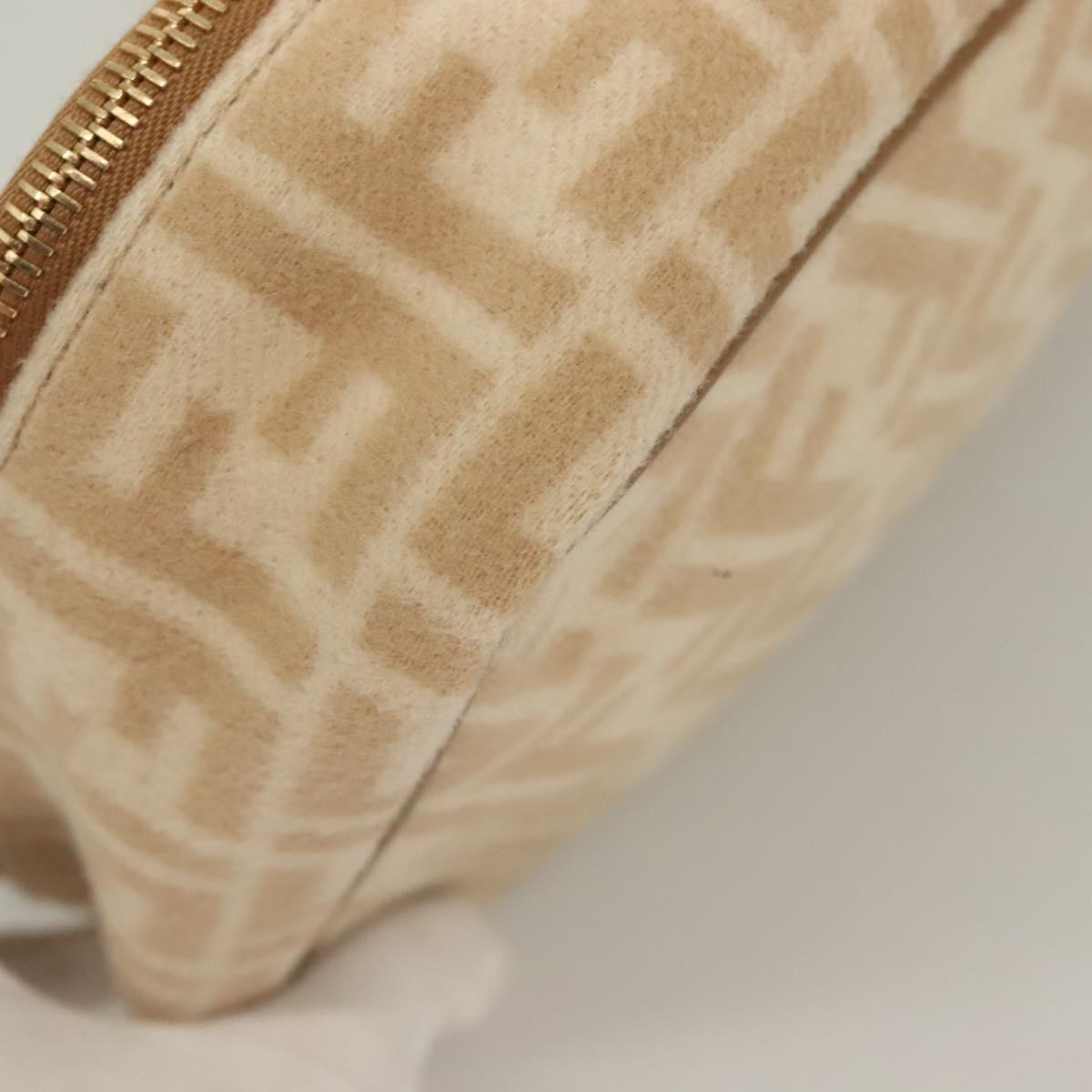 Celine Vintage Toiletry Macadam Coated Canvas Beige Canvas Toiletry Case Accessory (Pre-Owned)