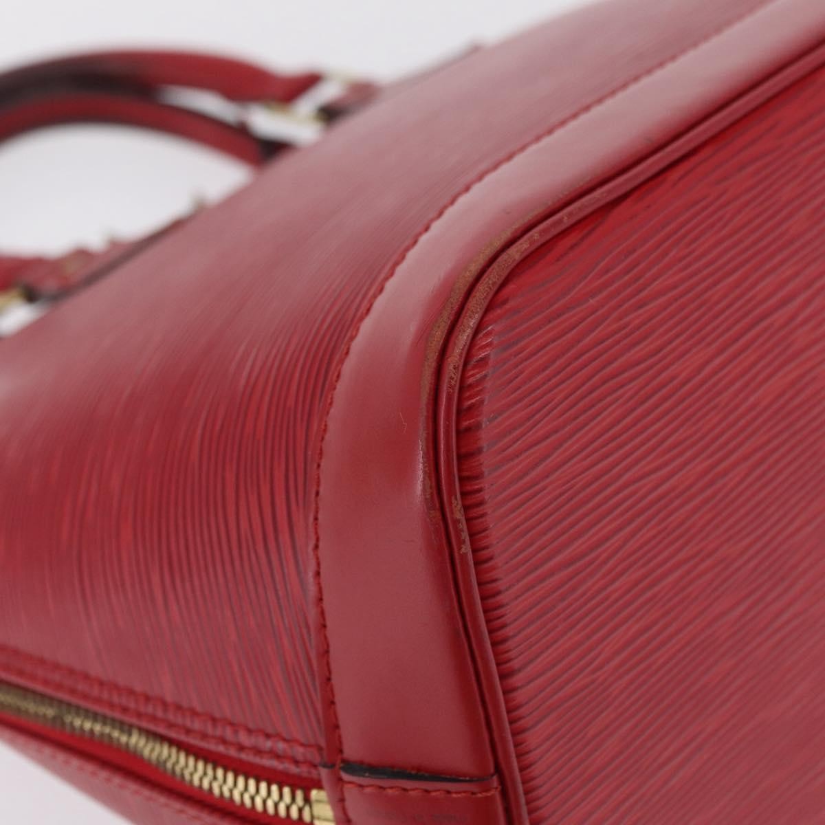 Louis Vuitton Alma Epi Leather Red Leather Handbag (Pre-Owned)