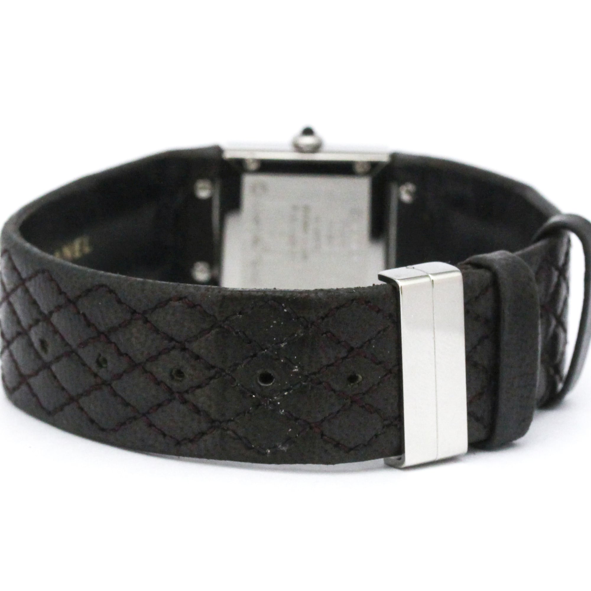 Chanel Matelasse Quartz Stainless Steel And Quilted Leather Watch (Pre-Owned)