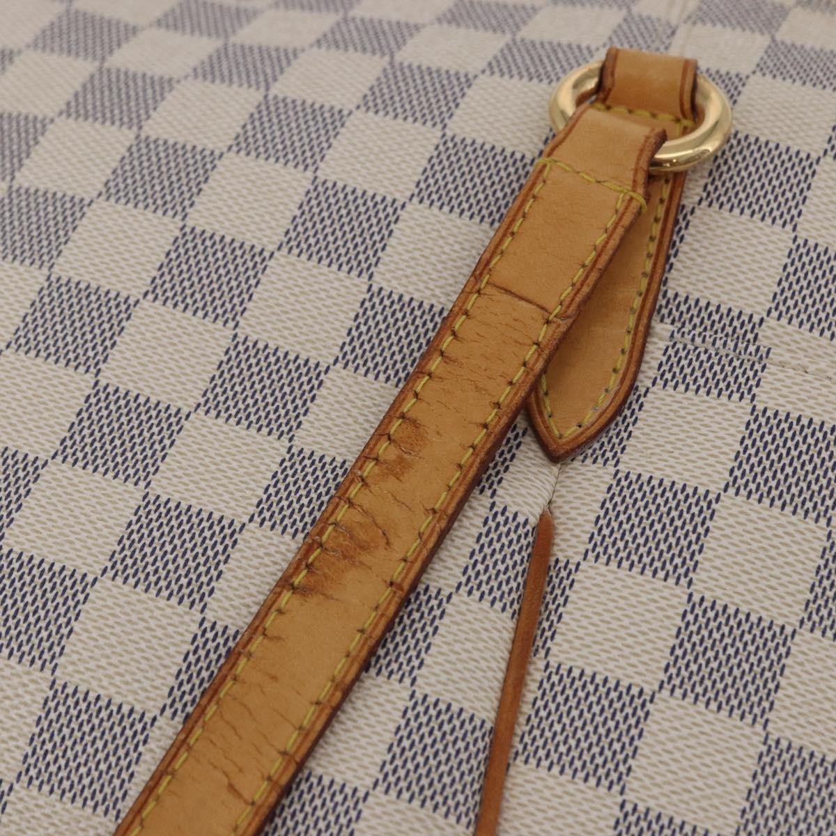 Louis Vuitton Totally Damier Azur Beige Canvas Shoulder Bag Bag (Pre-Owned)